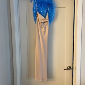 Show Me Your MuMu Verona Cowl Dress - Champagne Luxe Satin